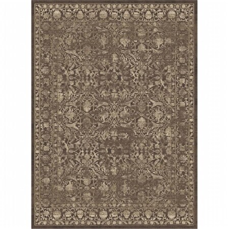 Auric 3564-0041-LIGHTBROWN Colosseo Area Rug44; Light Brown - 5 ft. 3 in. x 7 ft. 3 in.